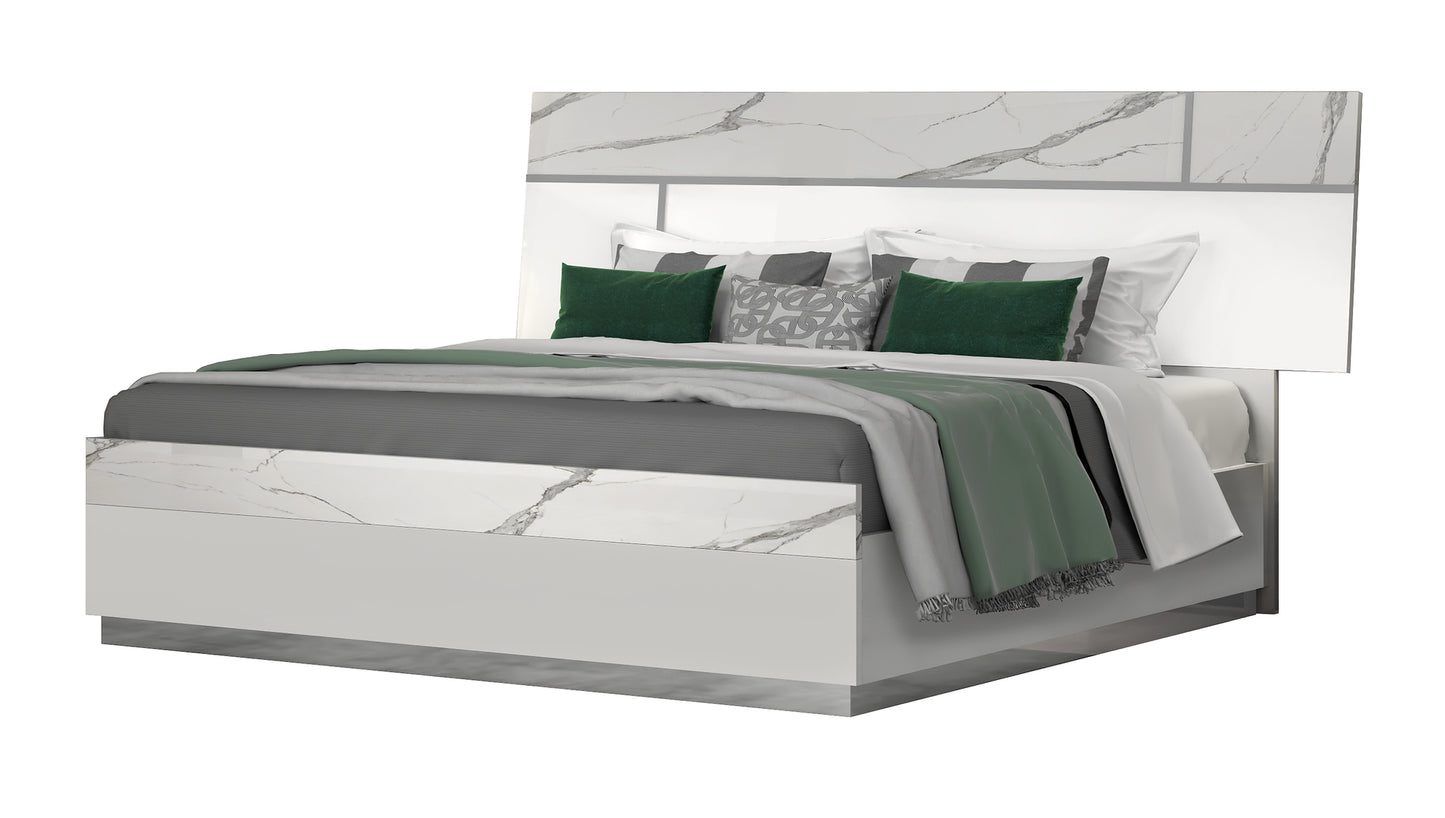 Sunset Collection  White Italian Bedroom Set