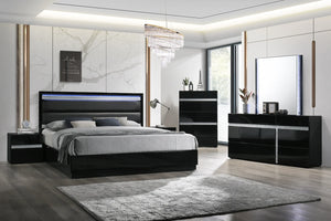 San Marino Black Bedroom Set B66
