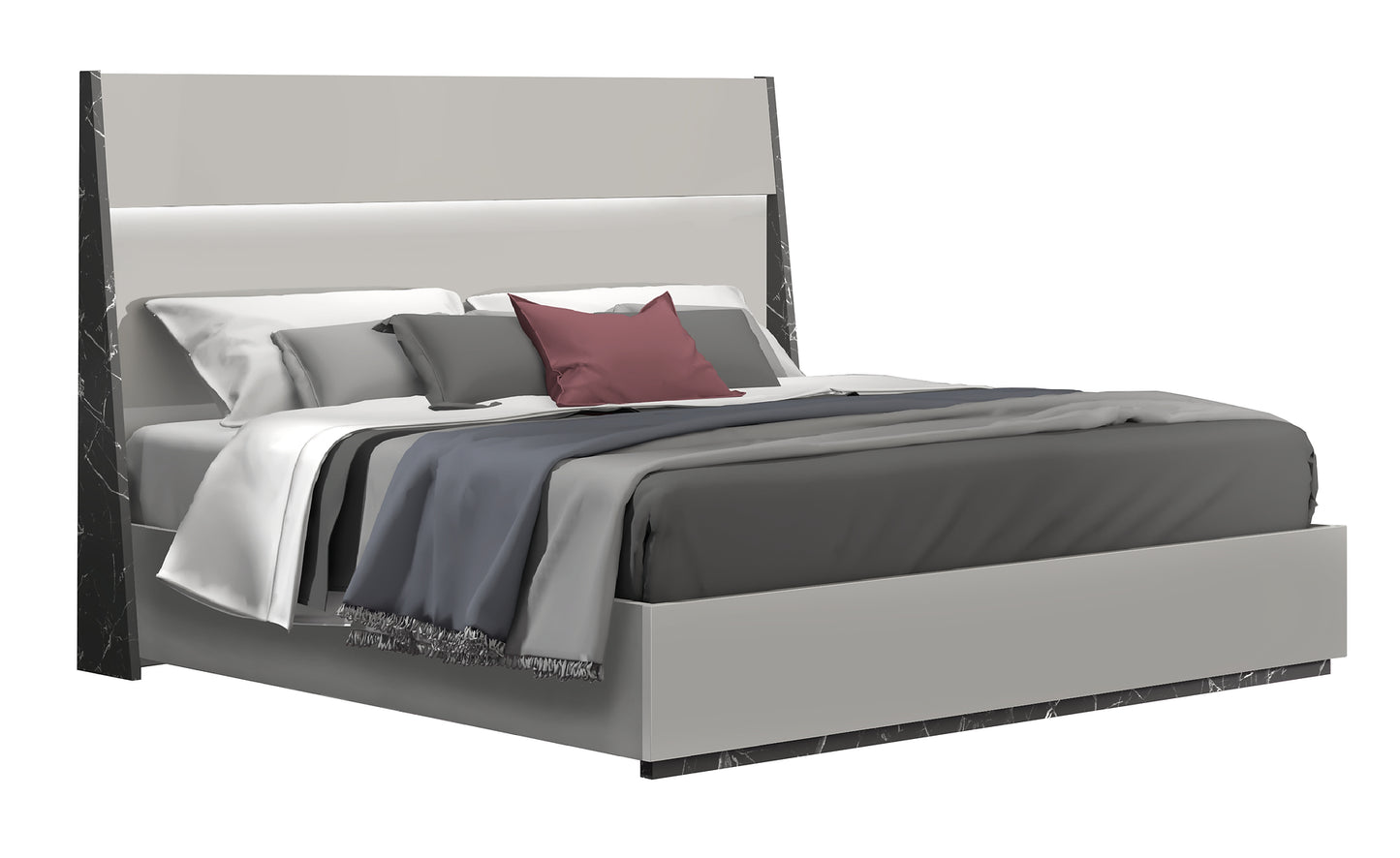 Stoneage Collection LED Italian  Bedroom Set