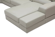 Load image into Gallery viewer, Pella Taupe Leather Match Sectional MI5106