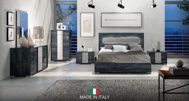 Viola Indigo LED Italian Bedroom Set