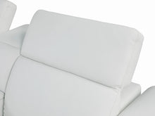 Load image into Gallery viewer, Picasso White 2 POWER  Leather Match 6pc Sectional  MI631