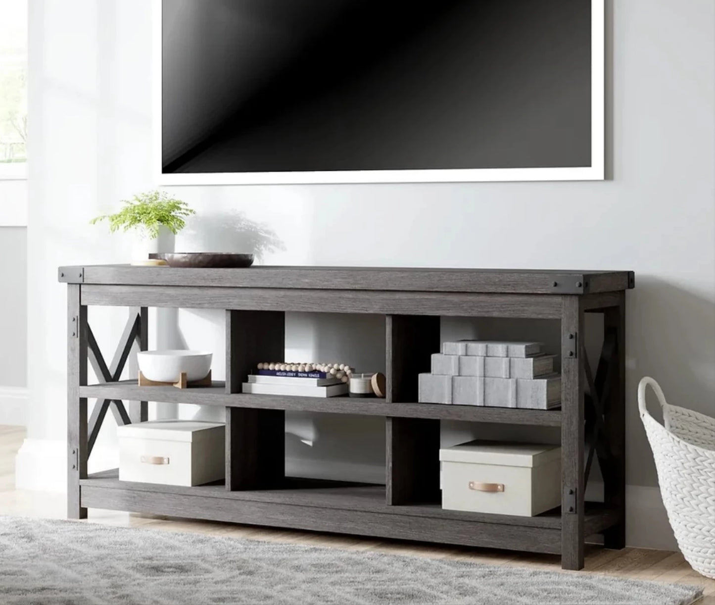 Freedan Grayish/Brown 58" TV Stand W286-58