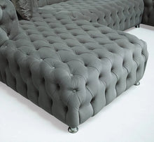 Load image into Gallery viewer, Valentino Grey Velvet Double Chaise Sectional S5001