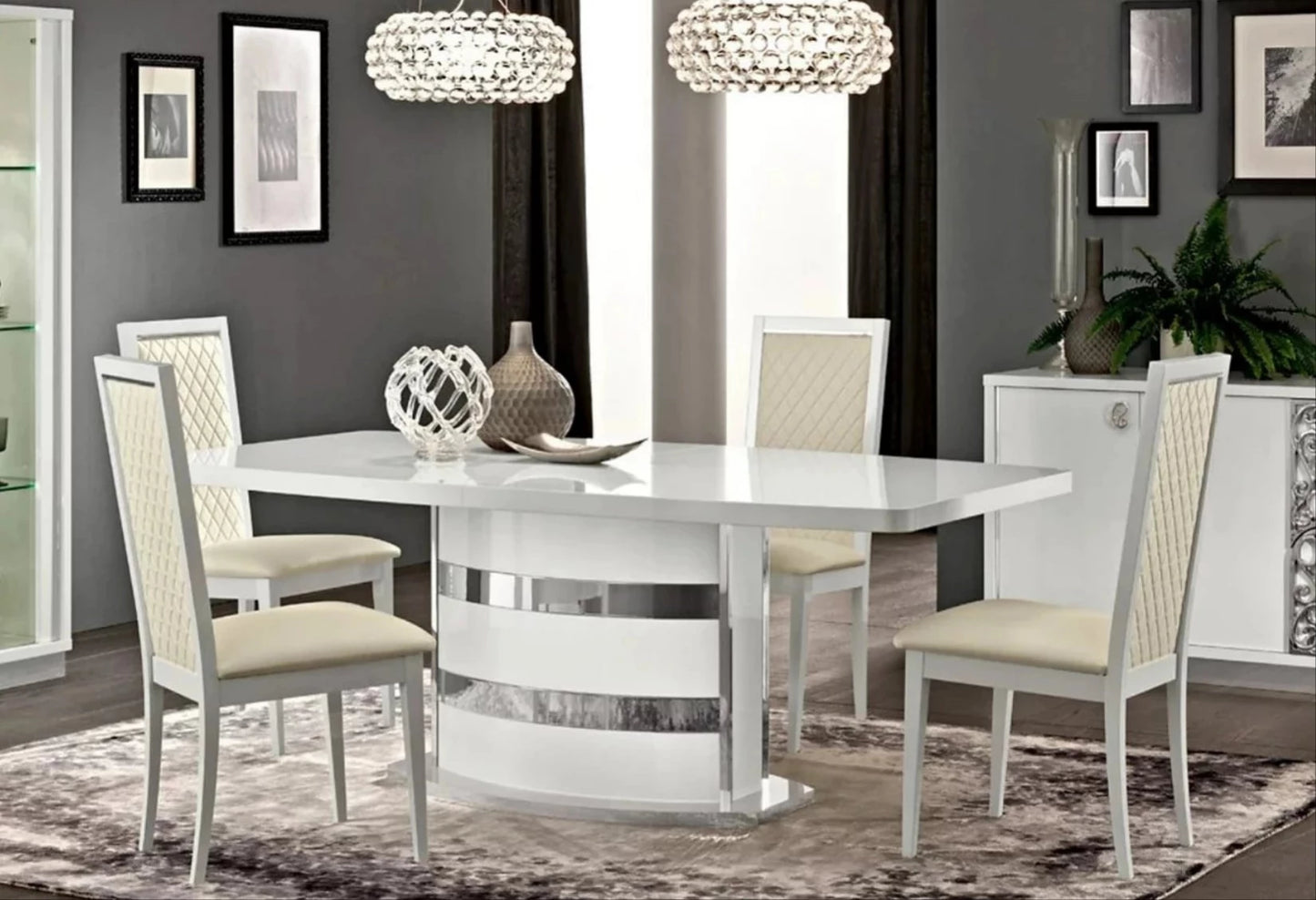 Roma Collection 7pc Italian Dining Set