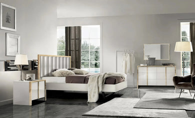 Fiocco Collection White Italian Bedroom Set