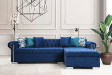 Load image into Gallery viewer, Icarus Blue Velvet Sectional