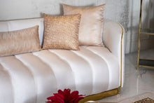 Load image into Gallery viewer, Gracie Ivory Velvet Sofa &amp; Loveseat