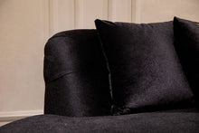 Load image into Gallery viewer, Ella Velvet Black Curved Sectional