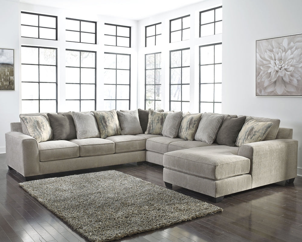 Ardsley Pewter  RAF Chaise Sectional  39504