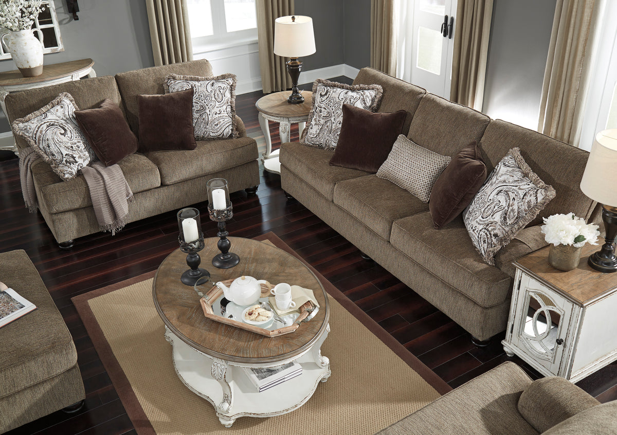 Braemar Brown Sofa and Loveseat 40901