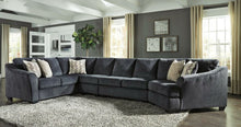 Load image into Gallery viewer, Eltmann Slate 4pc RAF Sectional with Cuddler 41303