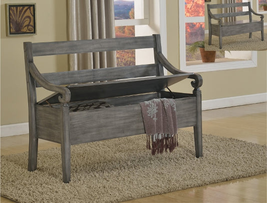 KENNEDY STORAGE BENCH GREY