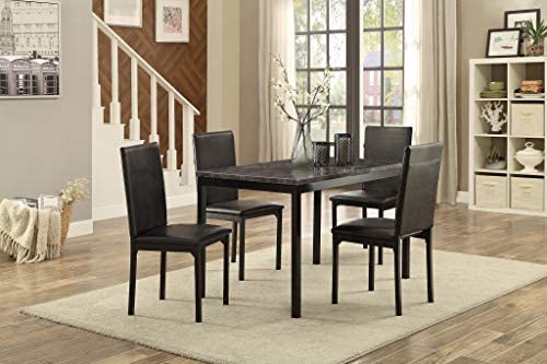 Tempe Black 5pc Dining Set 2601