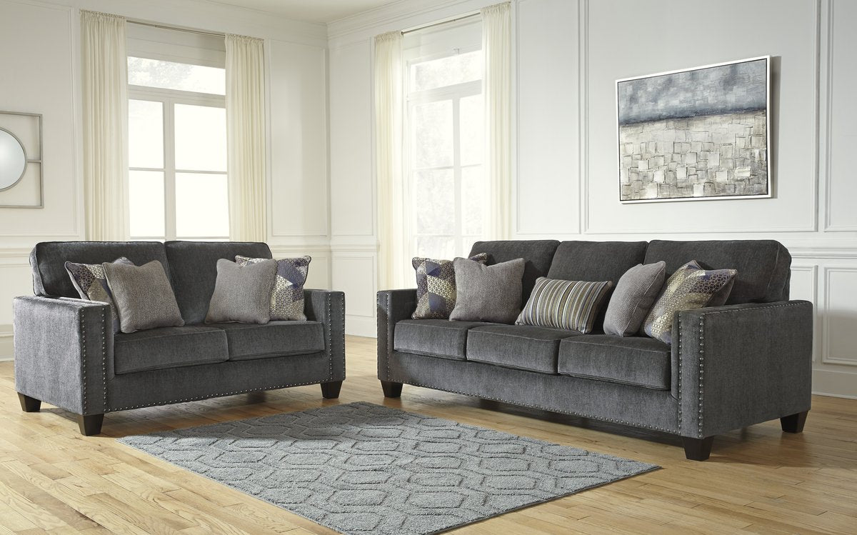 Gavril Smoke Sofa and Loveseat 43001