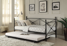Load image into Gallery viewer, Jones Black Metal Daybed with Trundle | 4964