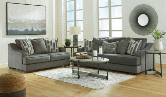 Lessinger Pewter  Sofa and Loveseat 50010