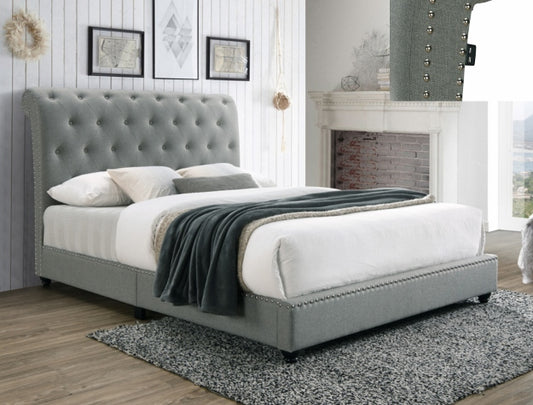 Janine Gray  Queen Platform Bed | 5104