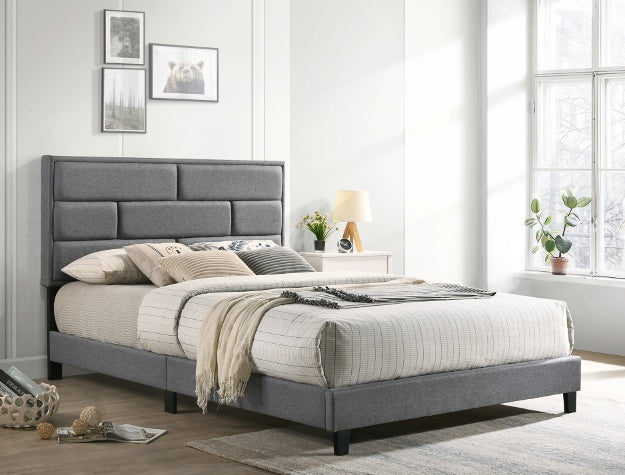 FLANNERY TWIN PLATFORM BED GREY 5137