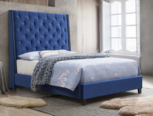 Chantilly Blue Upholstered King Bed | 5265
