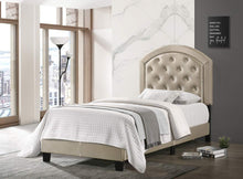 Load image into Gallery viewer, GABY TWIN PLATFORM BED GOLD 5269