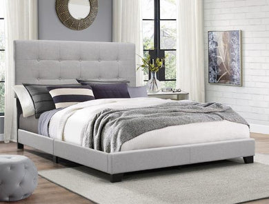 Florence Gray Upholstered King Bed