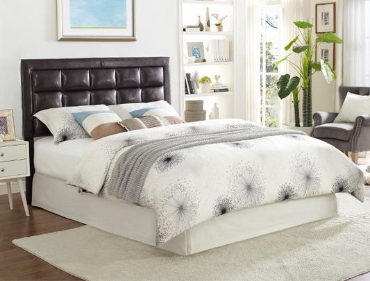 Twilight Espresso Faux Leather Full/Queen Headboard | 5278