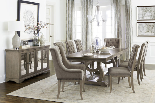 Vermillion Subtle Bisque Dining Room Set 5442