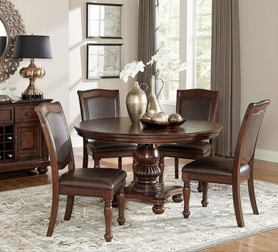 Lordsburg Brown Round 5pc Dining Room Set 5473