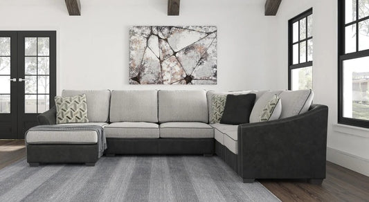 Bilgray Pewter 3-Piece Sectional | 55003