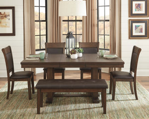 Wieland Brown Finish Dining Room Set 5614