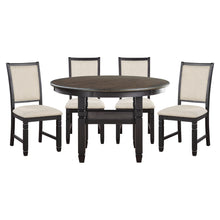 Load image into Gallery viewer, Asher Brown&amp;Beige Round Dining Set 5800