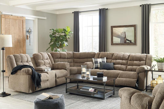 Workhorse Cocoa Reclining Sectional 58401