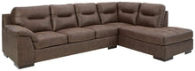 Load image into Gallery viewer, Maderla Walnut 2-Piece Sectional with Chaise | 62002S2