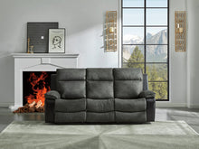 Load image into Gallery viewer, Woodsway Gray Reclining Sofa and Loveseat 64504