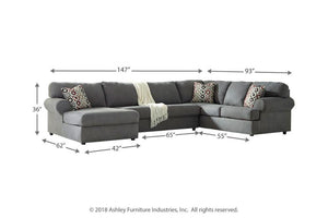 Jayceon Steel 3-Piece LAF Sectional with Chaise | 64902