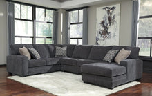 Load image into Gallery viewer, Tracling Slate 3-Piece Sectional with Chaise | 72600