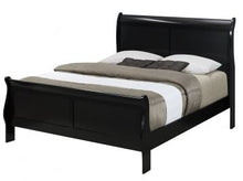 Load image into Gallery viewer, Louis Philip Black Full Sleigh Bed