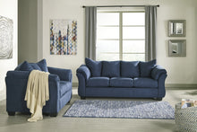 Load image into Gallery viewer, Darcy Blue Living Room Set 75007