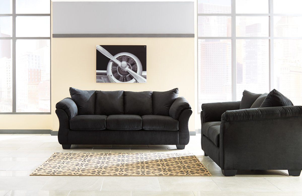 Darcy Black Living Room Set 75008