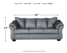 Load image into Gallery viewer, Darcy Steel Full Sofa Sleeper | 7500936