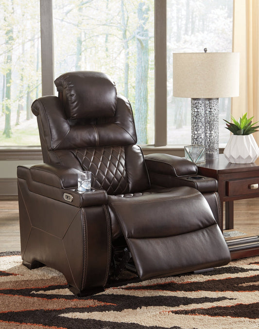 Warnerton Chocolate POWER Recliner | 75407