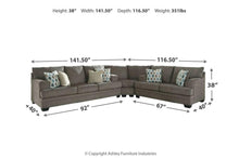 Load image into Gallery viewer, Dorsten Slate 3pc Sectional 77204