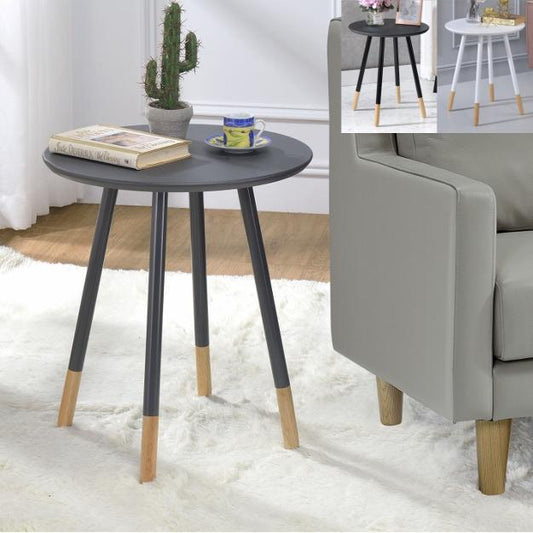 Heidi Gray Round Side Table