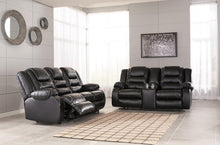 Load image into Gallery viewer, Vacherie Black Reclining Sofa &amp; Loveseat 79308