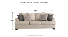Load image into Gallery viewer, Velletri Pewter Queen Sofa Sleeper 79604