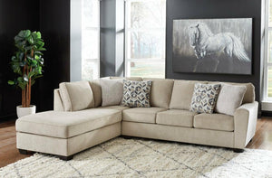 Decelle Putty 2-Piece LAF  Sectional with Chaise | 80305S