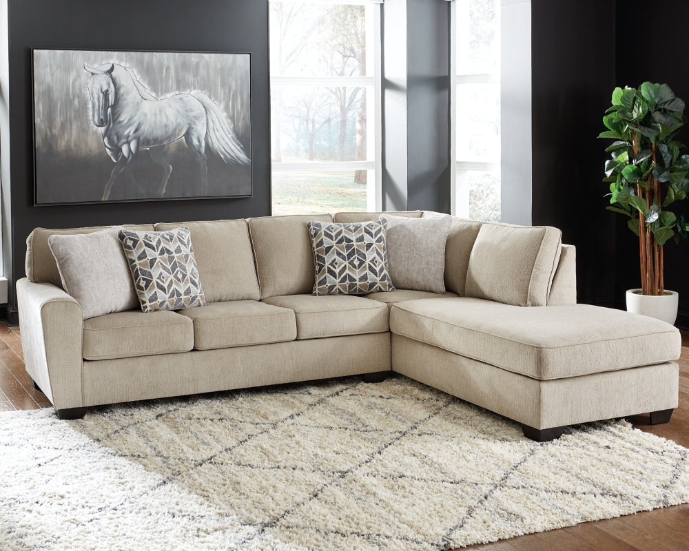 Decelle Putty 2-Piece RAF Sectional with Chaise | 80305