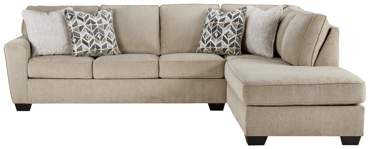 Decelle Putty 2-Piece RAF Sectional with Chaise | 80305