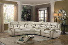 Load image into Gallery viewer, Amite Beige POWER Reclining Sectional | 8229